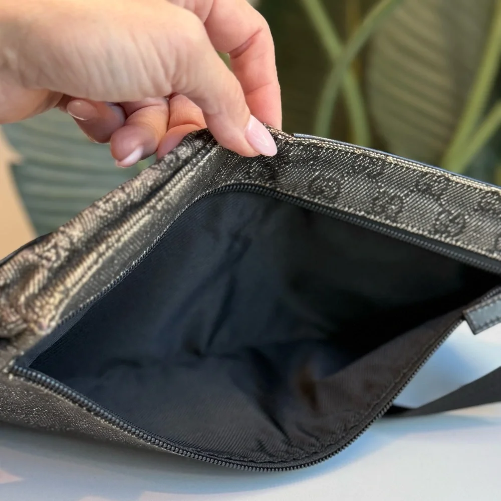Gucci GG Canvas Double Pocket Waist Pouch - Picture 13 of 13